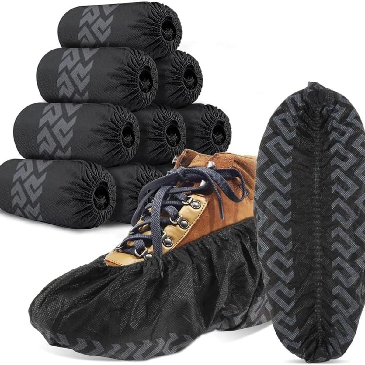 CLEANCARRIER - Cubre Zapato Negro 100 Unidades Antideslizante Cleancarrier