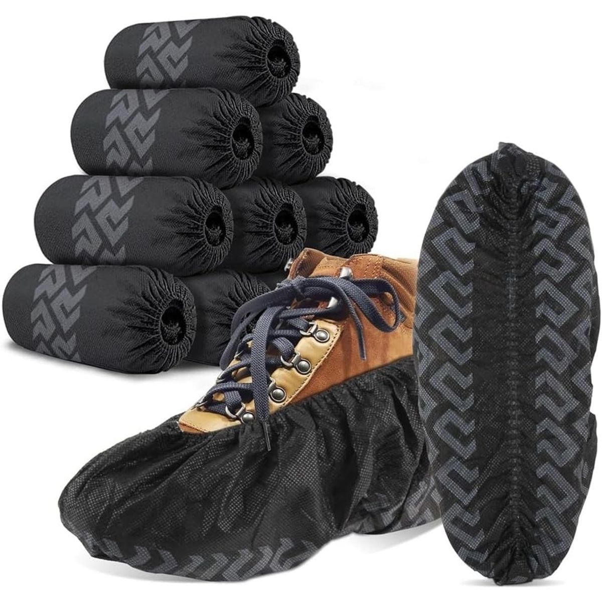 CLEANCARRIER - Cubre Zapato Negro 100 Unidades Antideslizante Cleancarrier