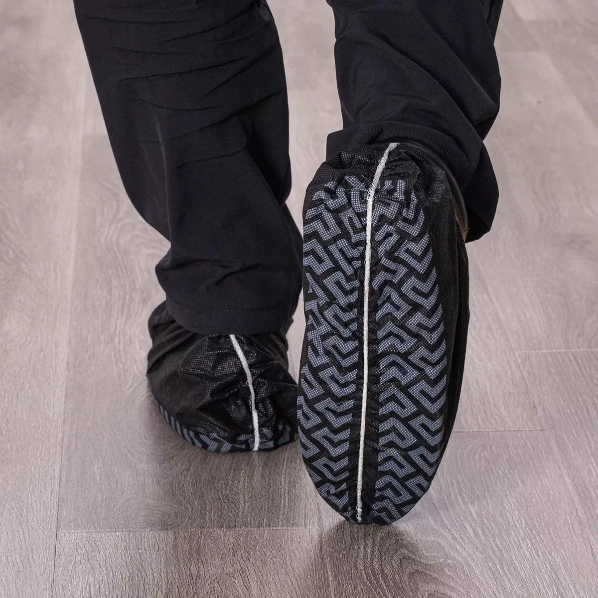 CLEANCARRIER - Cubre Zapato Negro 100 Unidades Antideslizante Cleancarrier