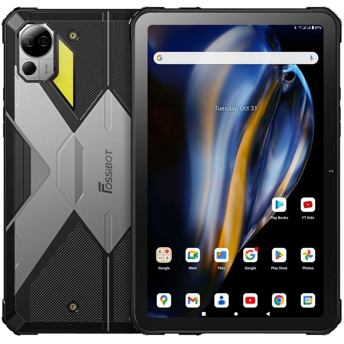 BLACKVIEW - FOSSiBOT DT2 - Tablet Rugerizada 104 2K Cámara 64 MP Batería 22000 mAh