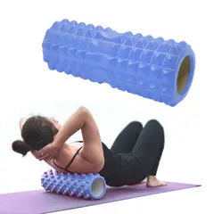 GENERICO - Foam Roller Rodillo de Masajes 33 cm Azul