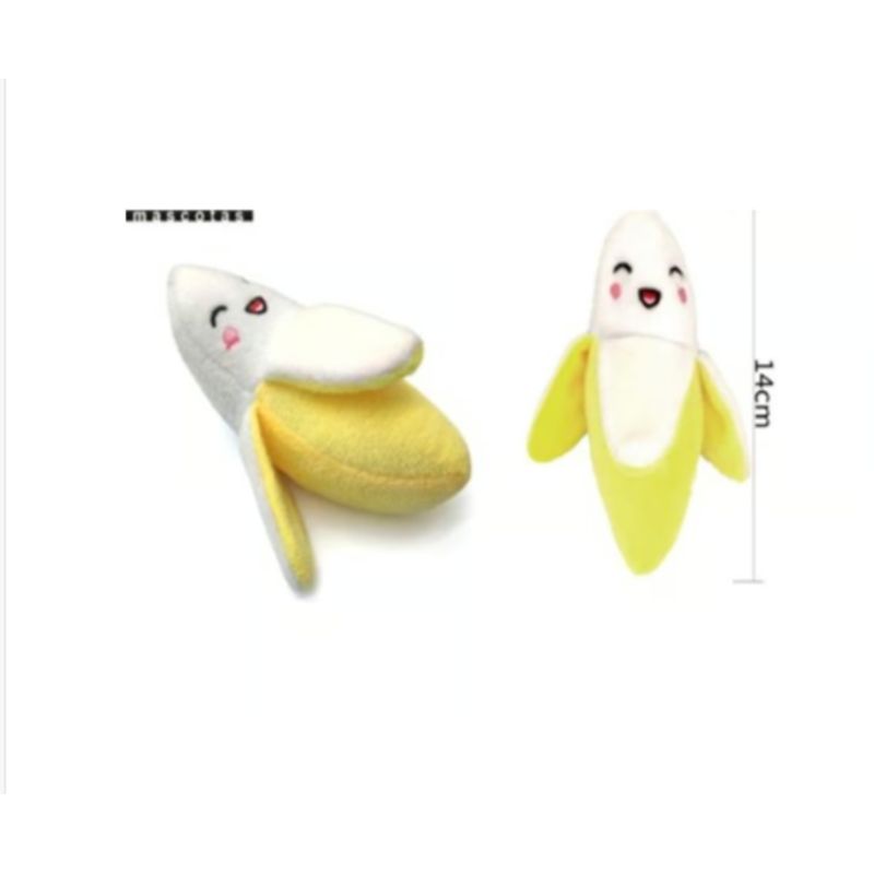 GENERICO - Juguete Para Perros Color Amarillo Diseño Banana 14cm