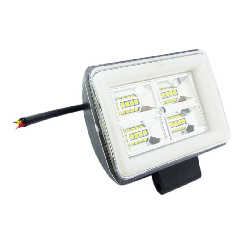 DEZZER - Neblinero Dezzer 16 LED + Aro Duo Color Estrobo Fijo 12 Volt
