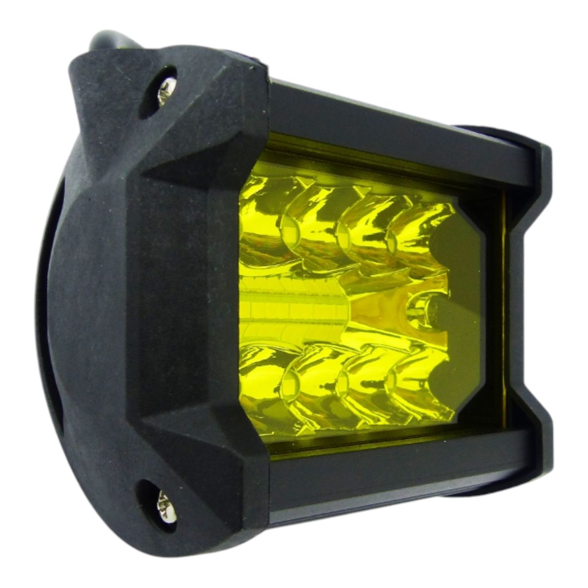 GENERICO - Neblinero 20 LED Ambar Rectangular 12/24 Volt