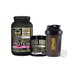 BRIAHLABS - PACK PROTEINA 100% 1KG BERRIES + CREATINA 300 gr + SHAKER -