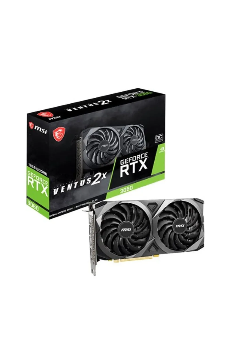 MSI Tarjeta de Video - MSI GeForce RTX 3060 VENTUS 2X 12G OC