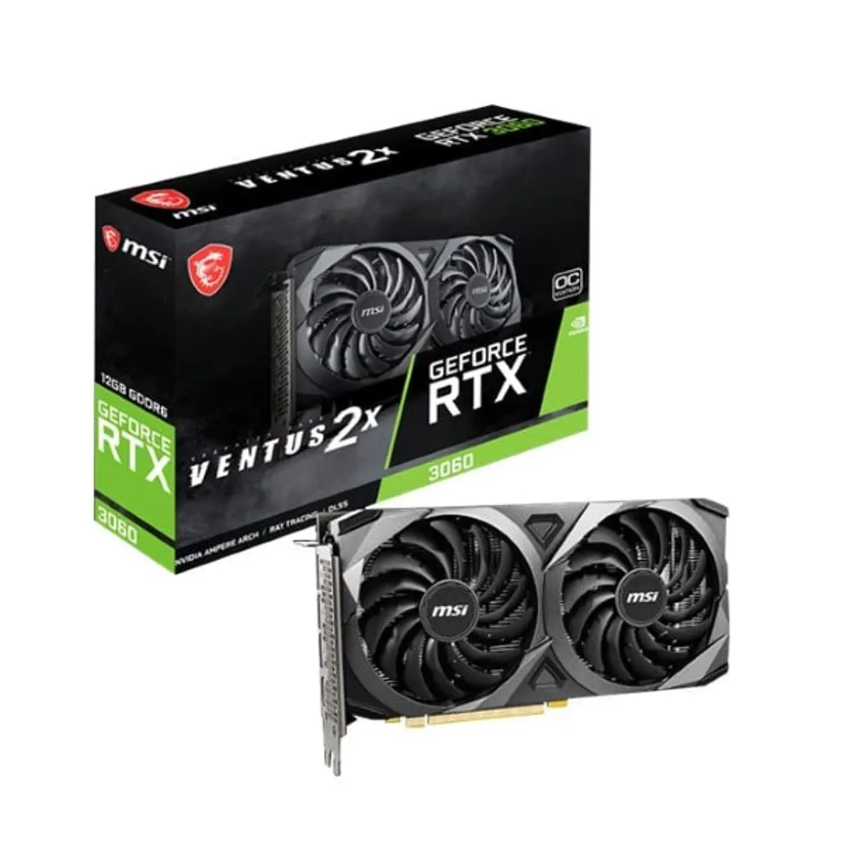 MSI - Tarjeta de Video - MSI GeForce RTX 3060 VENTUS 2X 12G OC