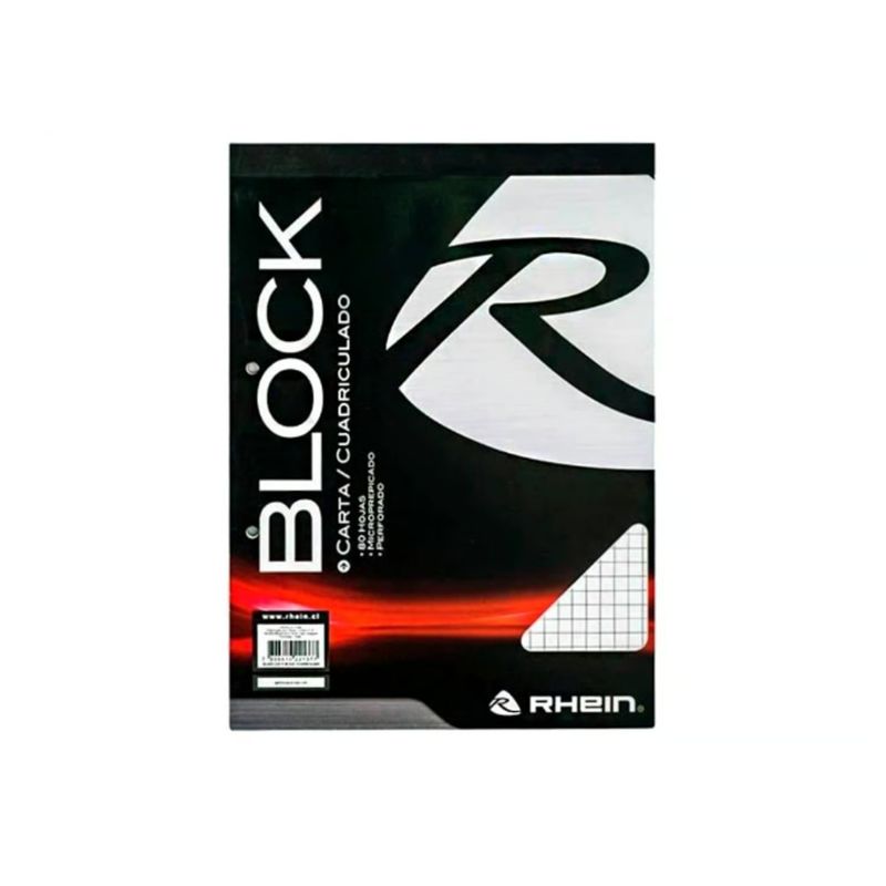 GENERICO - Block Carta Cuadriculado 80 Hojas