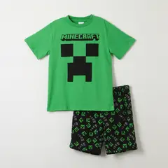 MINECRAFT - Pijama Corto Niño Icono Verde