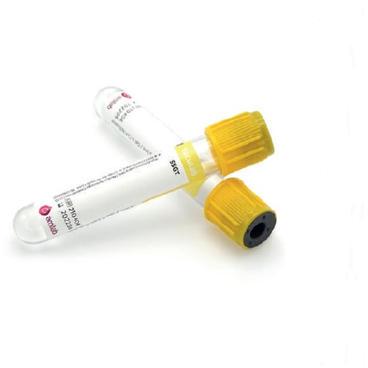 GENERICO - Tubo tapa Amarillo 3,5ml 13x75mm Vaculab 100 unidades