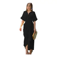 GIOIO - Vestido Mujer Negro Negro
