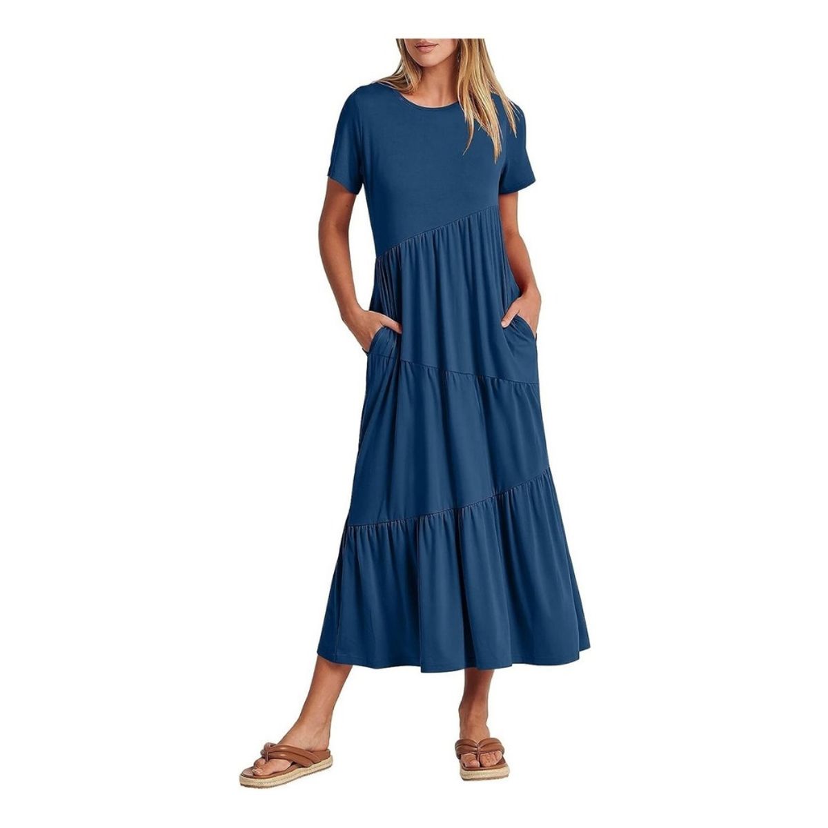 GIOIO - Vestido largo Mujer  Azul Azul