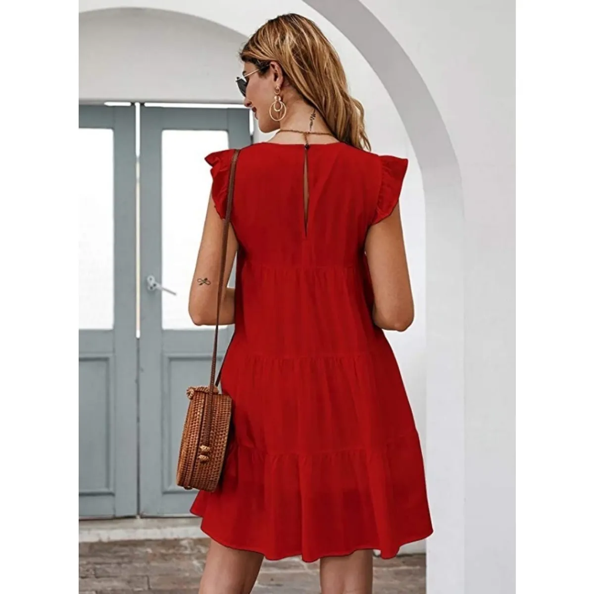 GIOIO - Vestido de Verano Mujer  Negro Negro