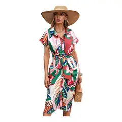 GIOIO - Vestido de verano Mujer Rosa