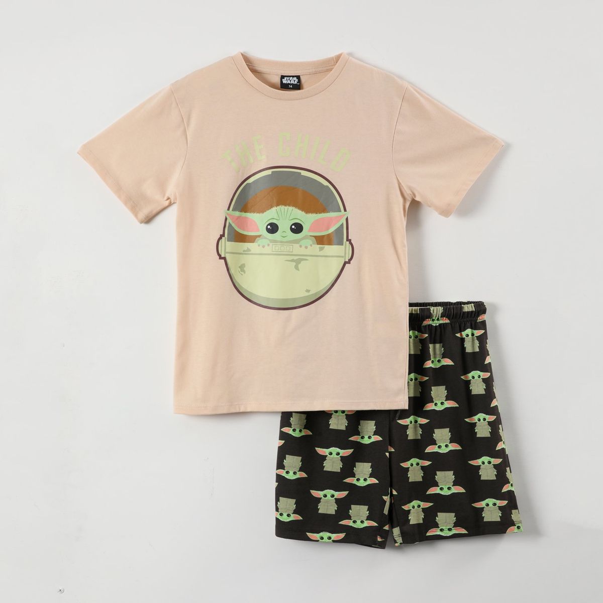STAR WARS - Pijama Corto Niño The Child Beige Star Wars