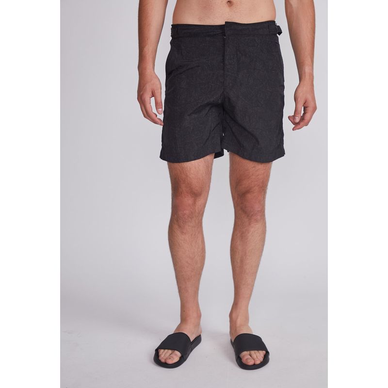 SIOUX - Traje De Baño Hombre Negro Velcro Hebillas Sioux
