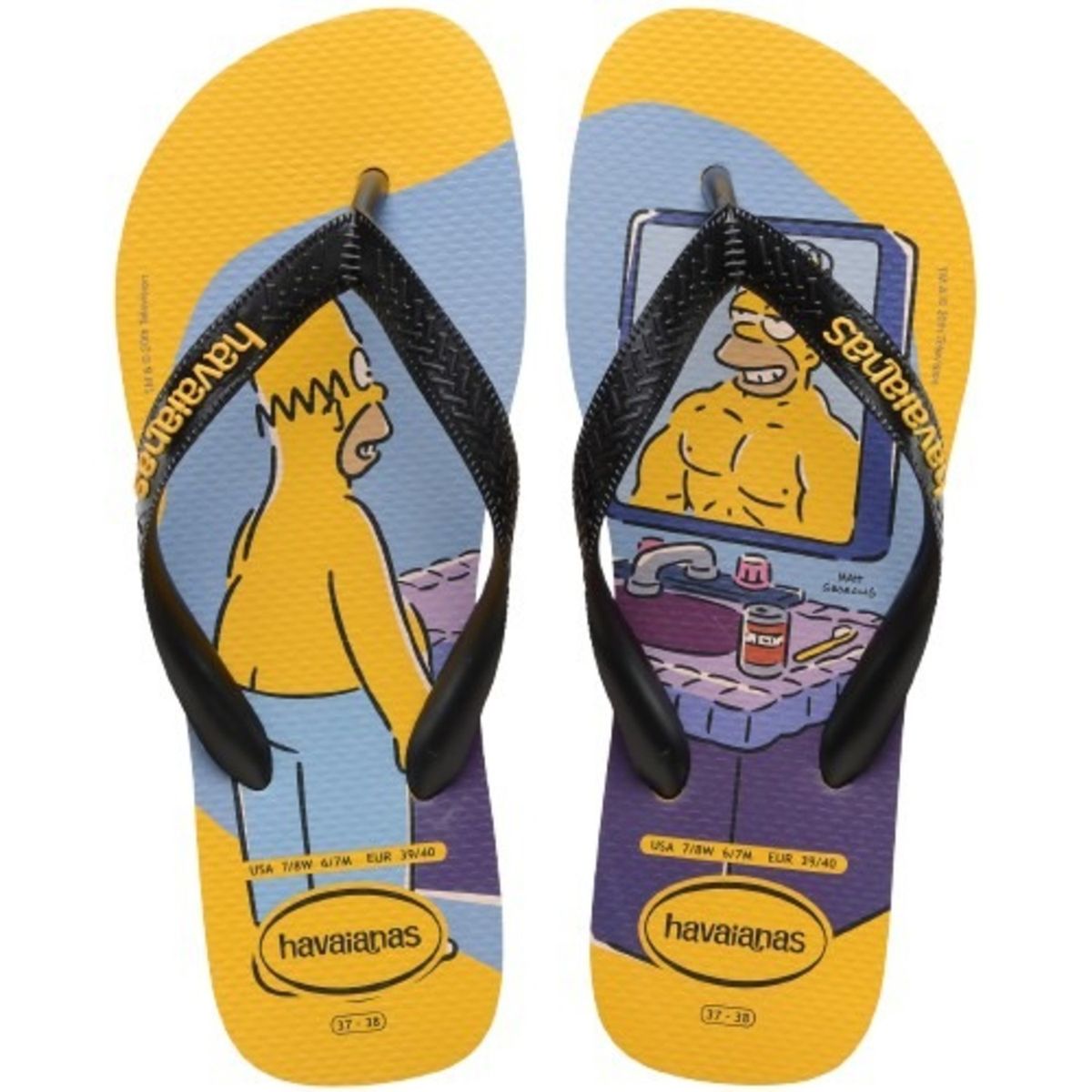 HAVAIANAS - Sandalias Hombre Simpsons Amarillo Havaianas