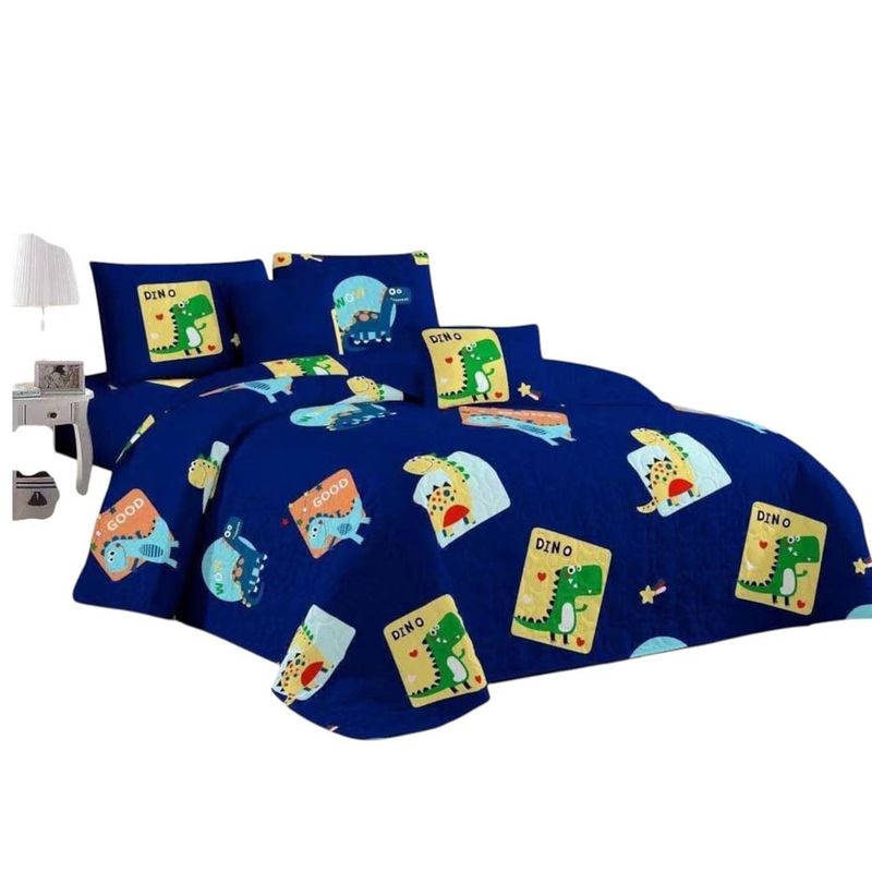 ANGELES DEL HOGAR - Cubre Cama de verano Quilt Plaza y Media  Diseño TF418