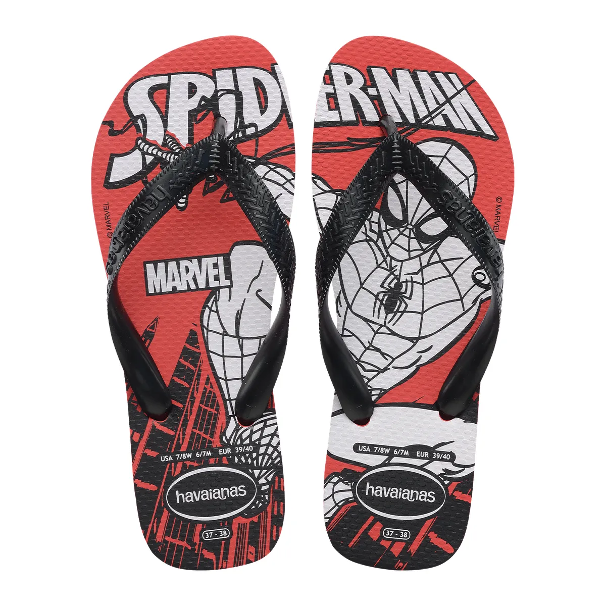 HAVAIANAS - Sandalias Hombre Top Rojo Marvel Havaianas