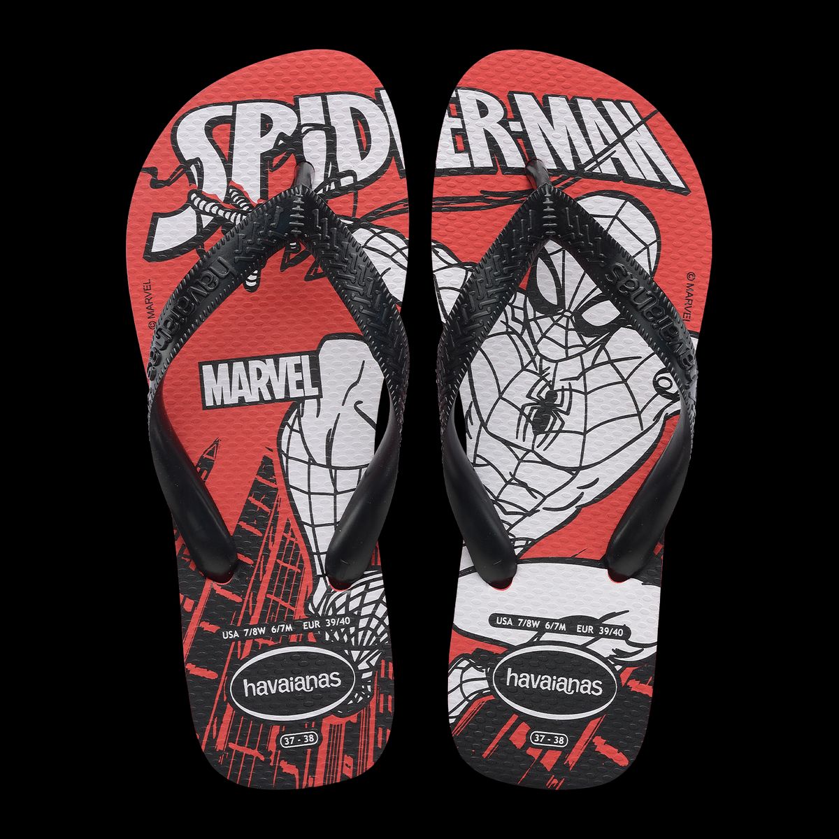 HAVAIANAS - Sandalias Hombre Top Rojo Marvel Havaianas