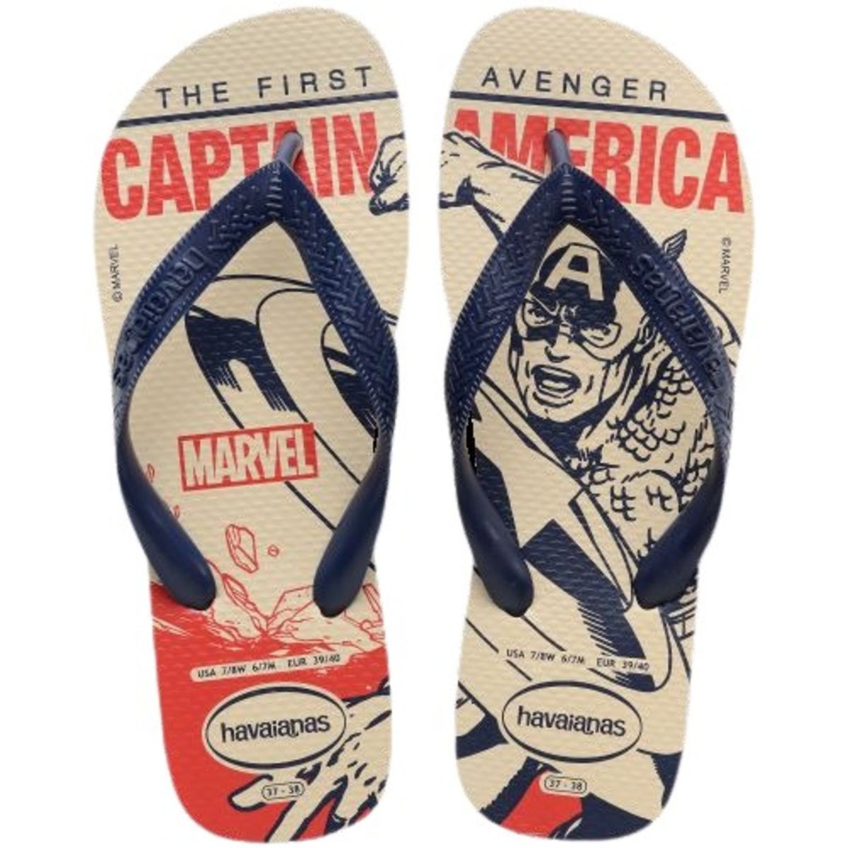 HAVAIANAS - Sandalias Hombre Top Beige Marvel Havaianas