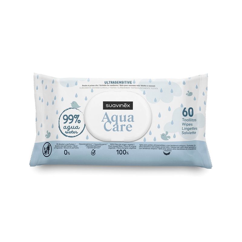 SUAVINEX - Toallitas Húmedas Aqua Care 60 unidades