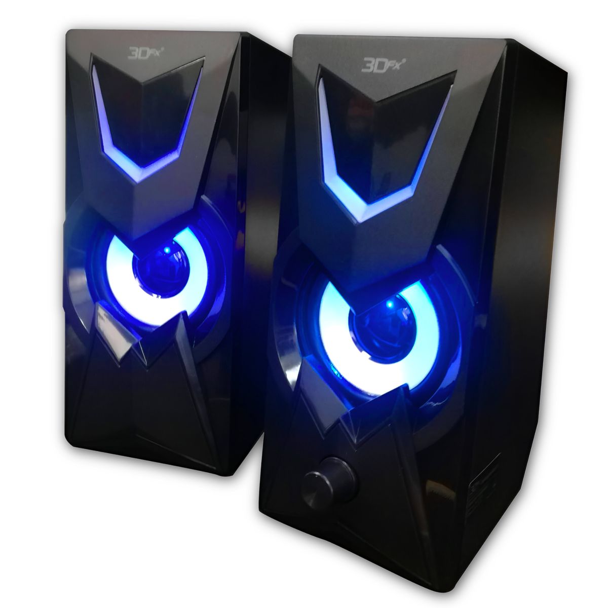 MLAB - Parlantes Gamer 3DFX FULL RGB DEEP BASS USB 2.0 / AUX 3.5MM