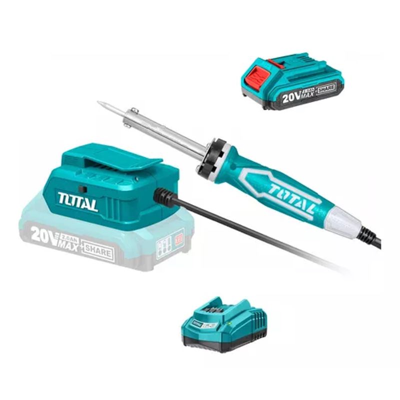 TOTAL TOOLS - Cautin Inalámbrico Para Soldar 20v Total Tsili2001