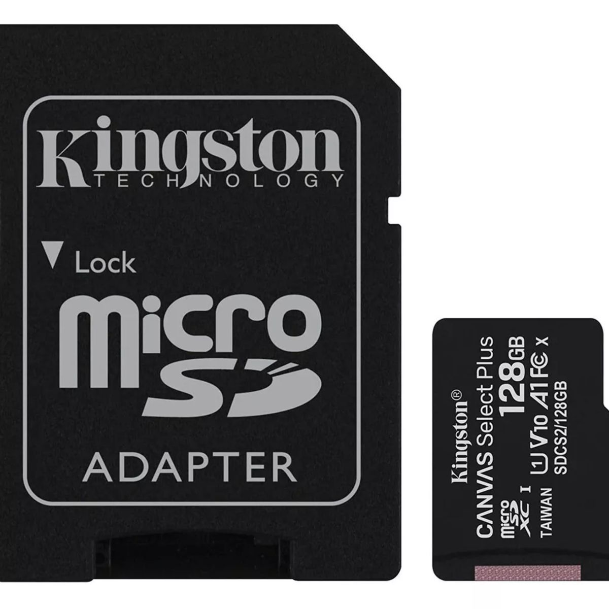 KINGSTON - Memoria Micro SD  Kingston 128 GB Canvas Plus Uhs-i A1 C10