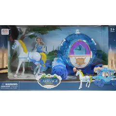 GENERICO - Juguete Carruaje Con Caballo Princesa Con Luz Y Sonido