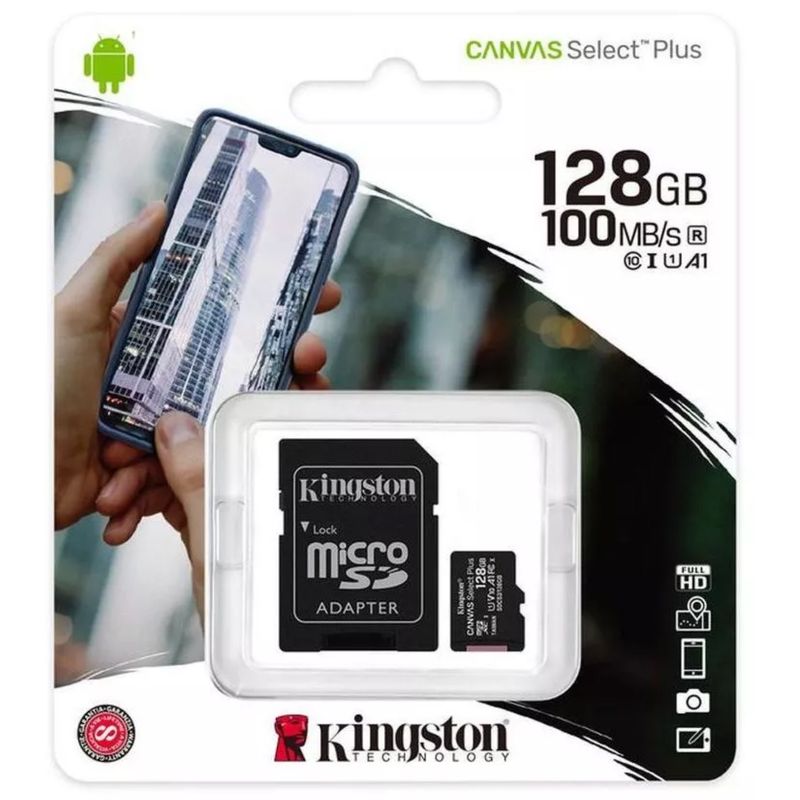 KINGSTON - Memoria Micro SD  Kingston 128gb Canvas Go! Plus Uhs-i A2 V30 U3 C10