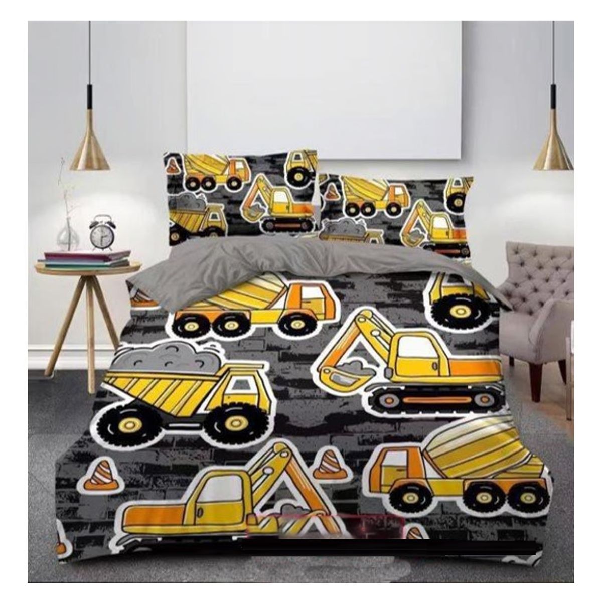 COMPRAPO - Cubrecama Quilt Juvenil Liviano 1.5 Pza. Mod. Machinari + Funda