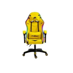 PANTHER - Silla Gamer Profesional RGB con Vibración Amarilla