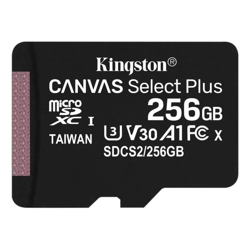 KINGSTON - Memoria Micro SD  Kingston 256 GB Canvas Plus Uhs-i A1 C10