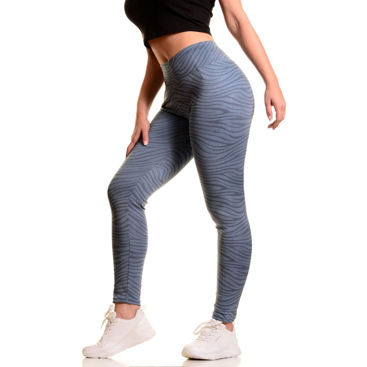 LIKE SHOP - Calza Deportiva Mujer Gym Tiro Alto Lycra Running 08