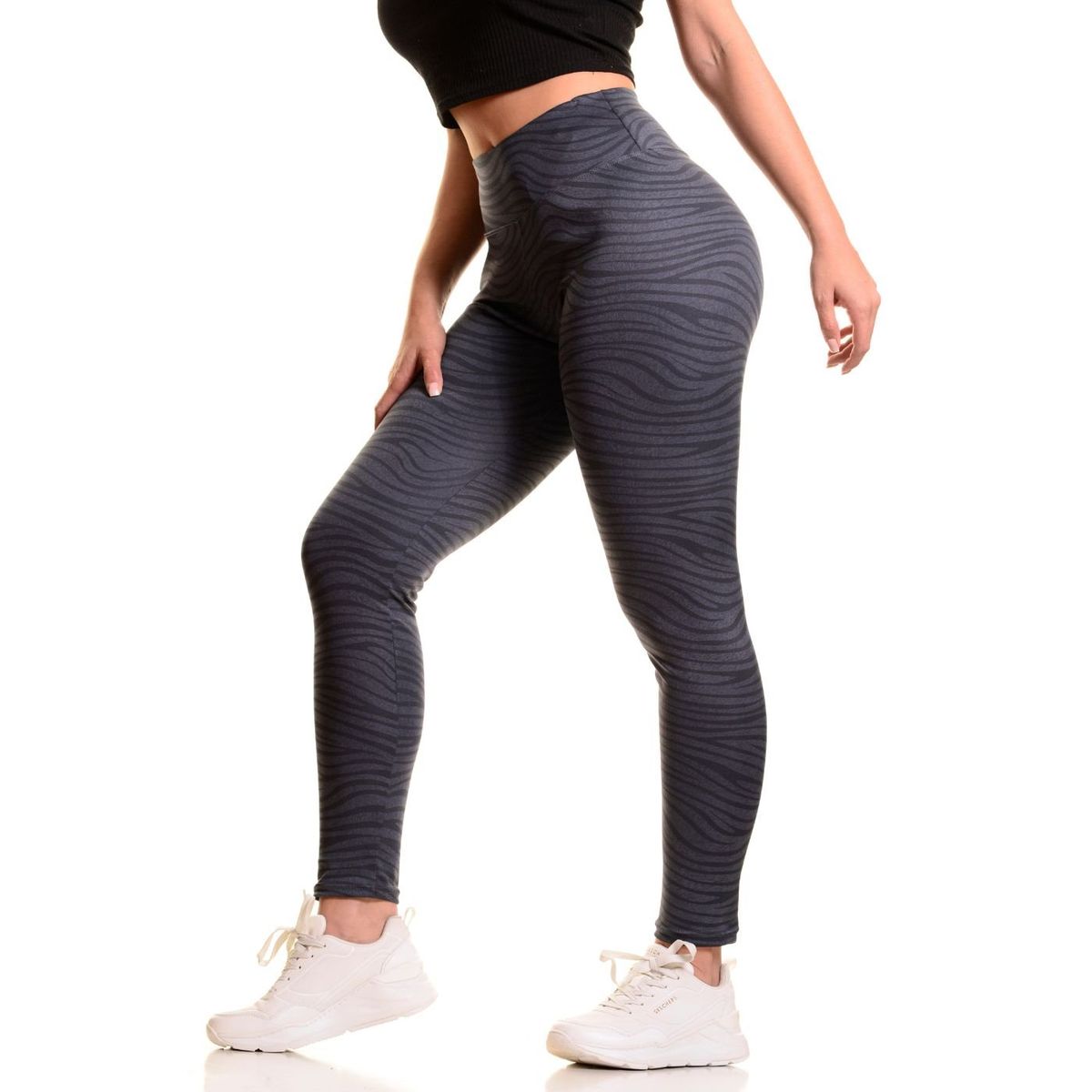LIKE SHOP - Calza Deportiva Mujer Gym Tiro Alto Lycra Running 08