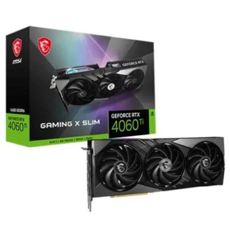 MSI - Tarjeta de Video - MSI GeForce RTX 4060 Ti GAMING X SLIM 16G