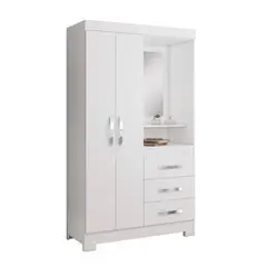 HOME MOBILI - Closet Versa BlancoRosado 2P 3C + Espejo