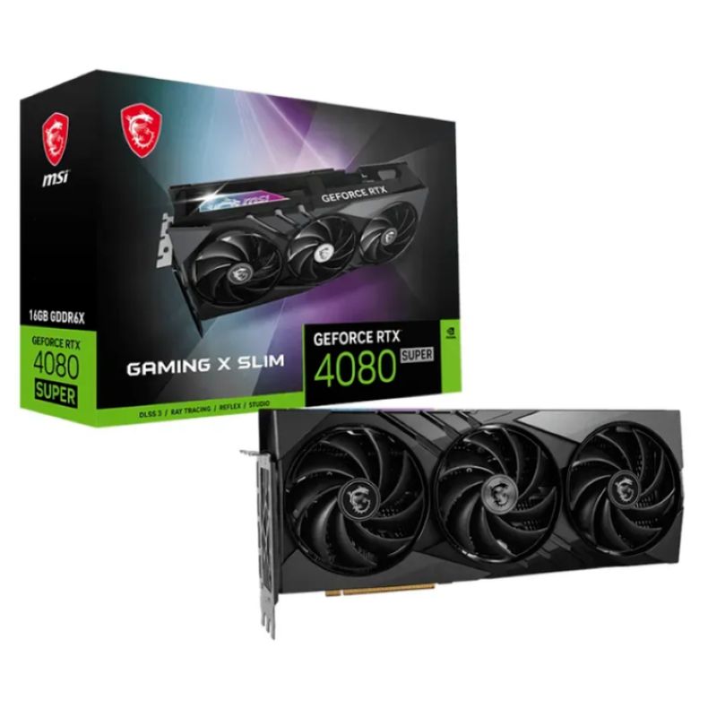 MSI - Tarjeta de video - MSI GeForce RTX 4080 SUPER 16G GAMING X SLIM