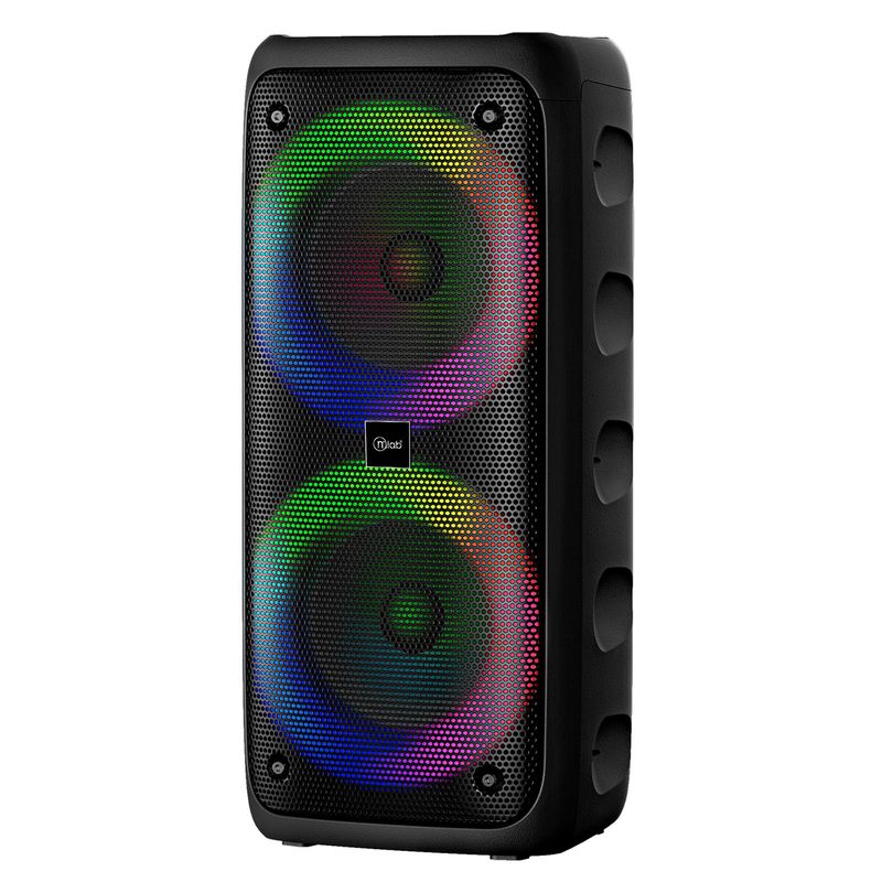 MICROLAB - Parlante Inalámbrico Bluetooth USB Radio Funky Negro