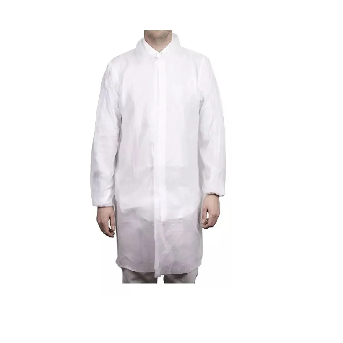 CLEANCARRIER - Cotona Visita Blanco Tela Con Velcro Cleancarrier 10 Unid