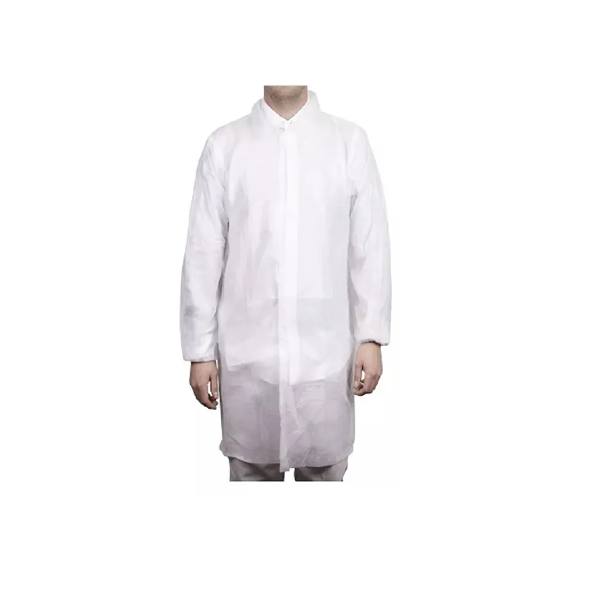 CLEANCARRIER - Cotona Visita Blanco Tela Con Velcro Cleancarrier 10 Unid