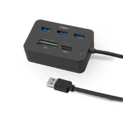 NOX - Lector de tarjetas Reader One + Hub USB 3.0