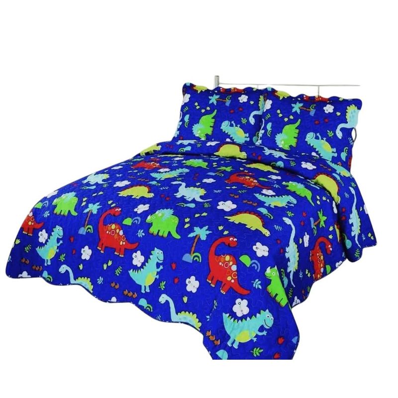 ANGELES DEL HOGAR - Cubre Cama de verano Quilt Plaza y Media  Diseño TF22
