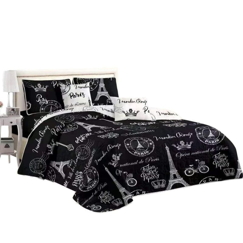 ANGELES DEL HOGAR - Cubre Cama de verano Quilt Plaza y Media  Diseño TF341
