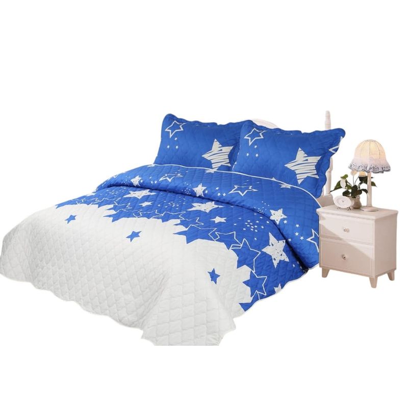 ANGELES DEL HOGAR - Cubre Cama de verano Quilt Plaza y Media  Diseño TFCC29