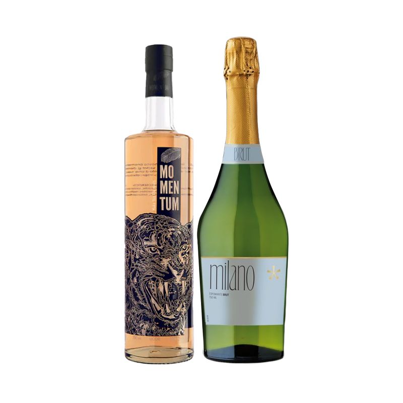MOMENTUM - Licor Momentum Flor de Sauco + Espumantes Milano Brut 750cc