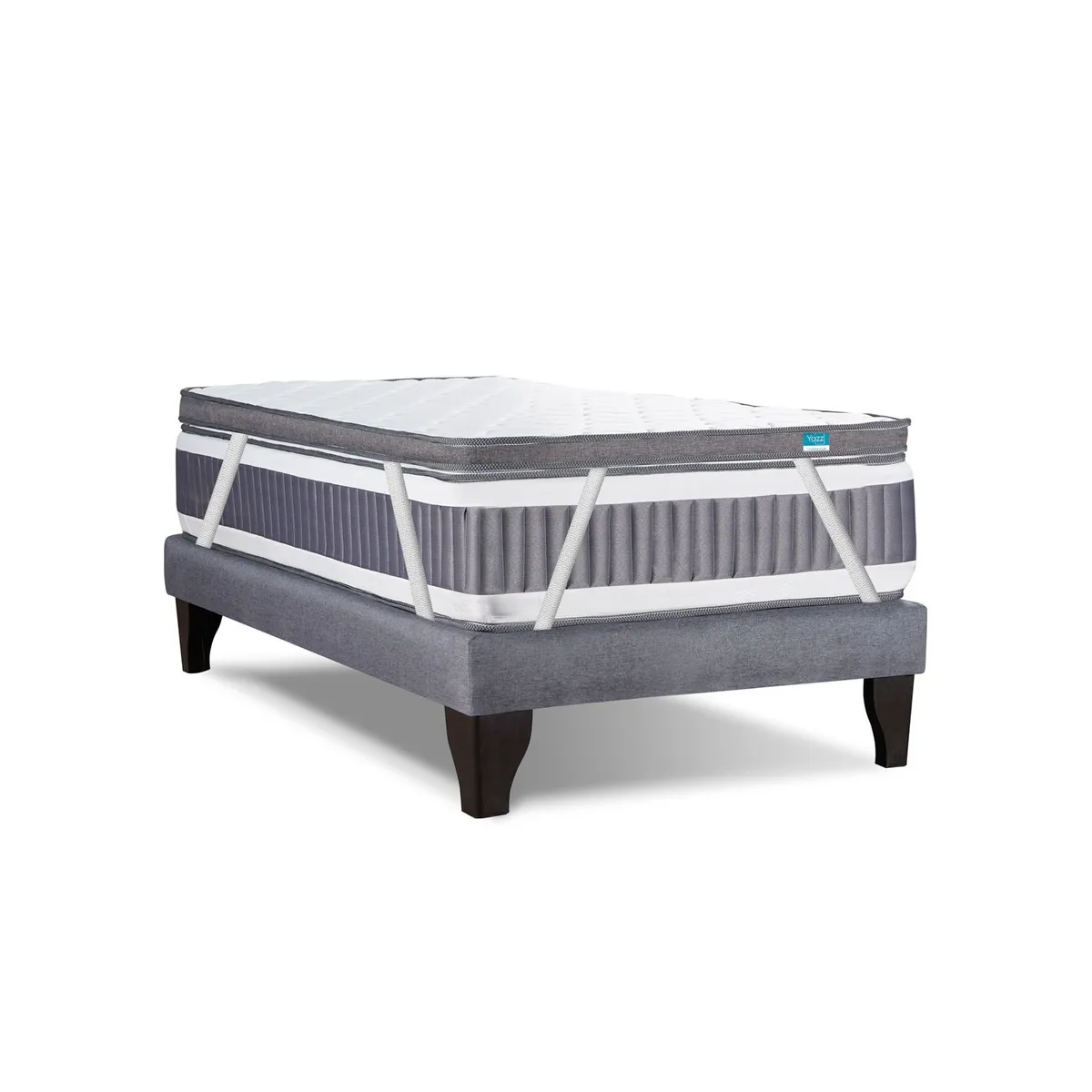 YAZZ - Cubre colchon Yazz Topper TheraTop 1 plaza 190x90x10 cm Alta Densidad