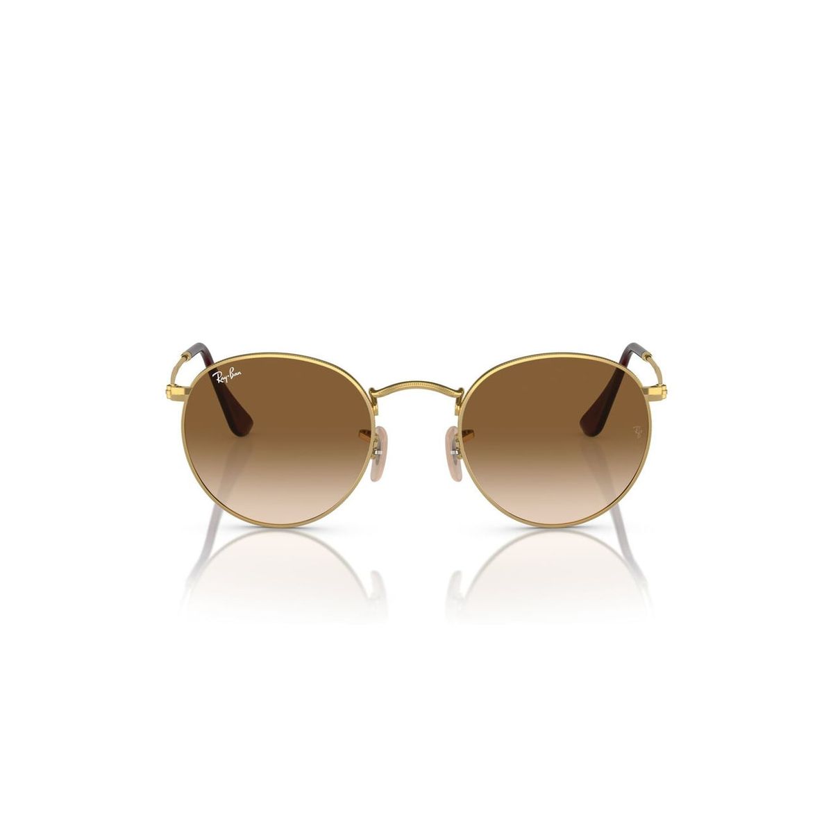 RAY BAN - Anteojos De Sol Ray-Ban RB3447 Round Metal Dorado Hombre