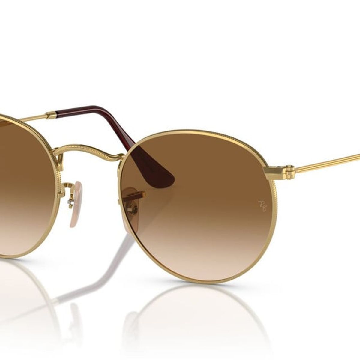 RAY BAN - Anteojos De Sol Ray-Ban RB3447 Round Metal Dorado Hombre